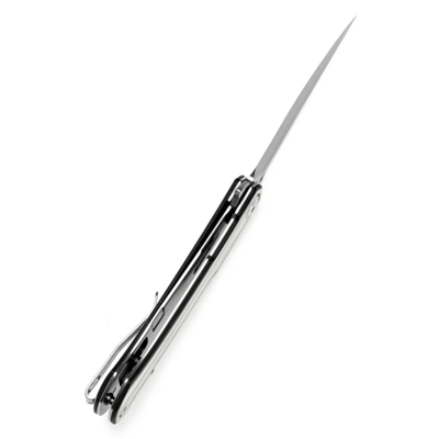 Tenable Knives Kratos Stonewashed Nitro-V White &amp; Black G10 - KNIFESTOCK