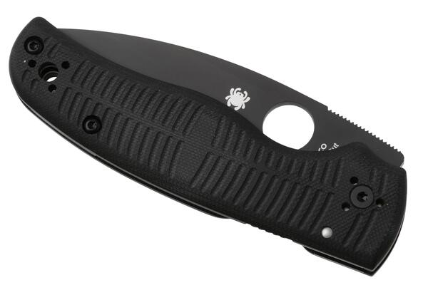 Spyderco Shaman Salt Black G-10 CPM MagnaCut Black Blade C229GMCBKP - KNIFESTOCK