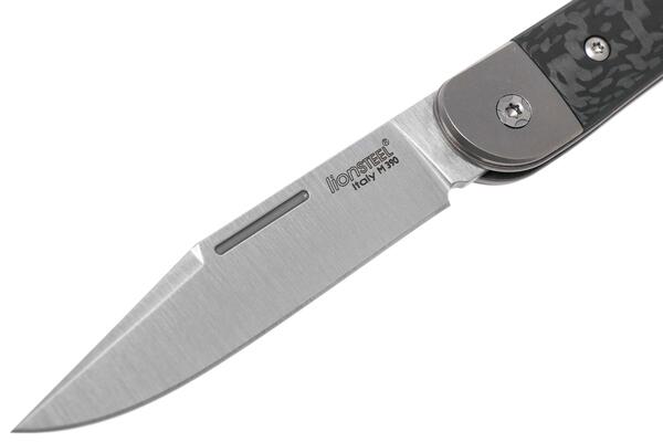 Lionsteel M390 Clip blade, Carbon Fiber Handle, Titanium Bolster &amp; liners JK1 CF - KNIFESTOCK