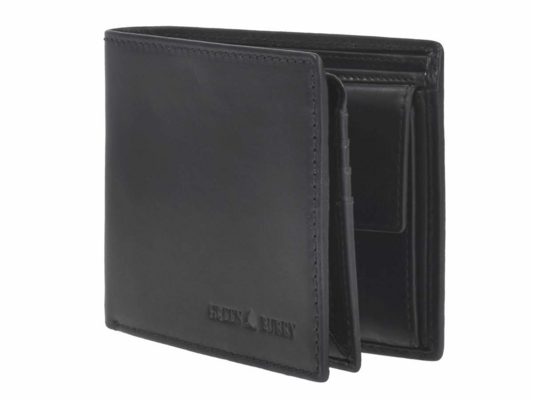 GreenBurry Leather wallet RFID &quot;Pure Black&quot; 1120-20 - KNIFESTOCK
