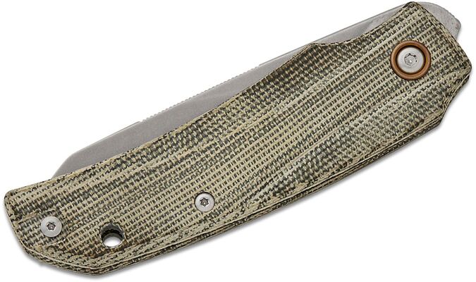 MKM ICE – MAGNACUT SW bld - GREEN CANVAS MICARTA hdl, S/S LINER Linerlock MK IC-GC - KNIFESTOCK
