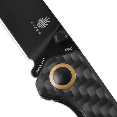 KIZER Begleiter 2 Folding Knife, 154CM Blade, Carbon Fiber Handle V4458.2N1 - KNIFESTOCK