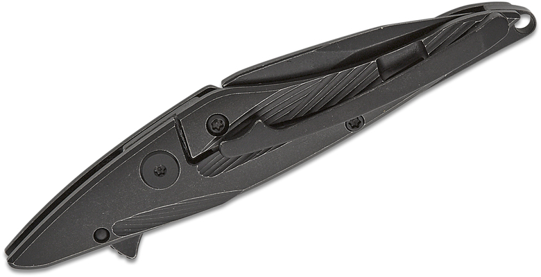 Petrified Fish PFE10 Hummingbird Black Stonewashed M390 Black Titanium PFE10DDW - KNIFESTOCK