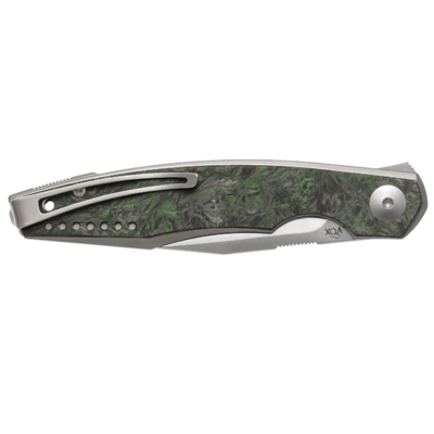 Viper BELONE Satin M390, titanium Dark Green Matter Carbon Fiber V5970TIFCV - KNIFESTOCK
