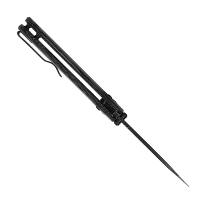Kizer 154CM Blade Clutch Lock Micarta Handle V4481C3 (3.31&quot; Black Stonewash) - KNIFESTOCK