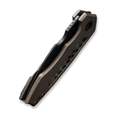 WE Knife Harpen Bronze Titanium Handle WE23019-3 - KNIFESTOCK