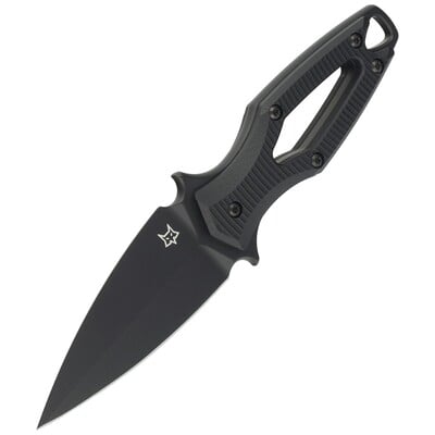 Fox Knives FOX AKA FIXED KNIFE STAINLESS STEEL ELMAX TOP SHIELD BLADE,BLACK G10 HANDLE FX-554 B - KNIFESTOCK