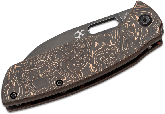 Kansept Convict Stonewashed CPM-20CV Copper Carbon Fiber K1023A4 - KNIFESTOCK