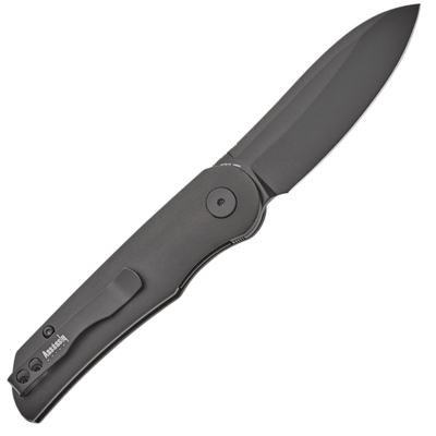 Petrified Fish PFE16 El Camino Black Stonewashed N690 PVD Black Aluminium PFE16DADW - KNIFESTOCK