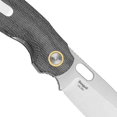 Kizer Seagull 14C28n, Szatén, Micarta V3770A1 - KNIFESTOCK