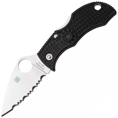 Spyderco Manbug Black Lightweight Leaf Mbblfs - KNIFESTOCK