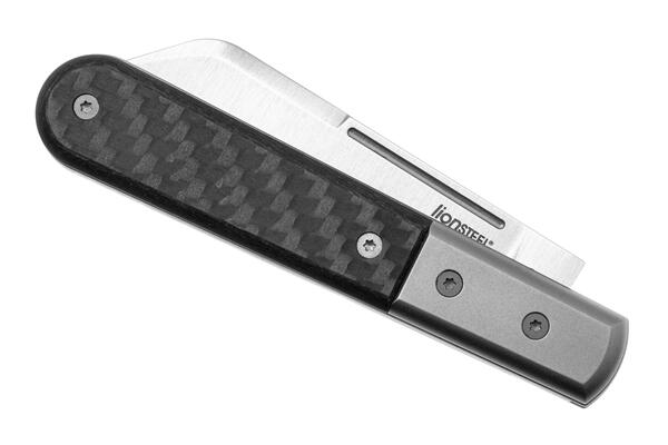 Lionsteel SheepFoot M390 blade,  Carbon Fiber Handle, Ti Bolster &amp; liners CK0115 CF - KNIFESTOCK