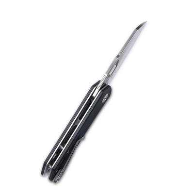 KUBEY Duroc Liner Lock Flipper Petit Couteau Pliant de Poche Manche Noir KU332A - KNIFESTOCK
