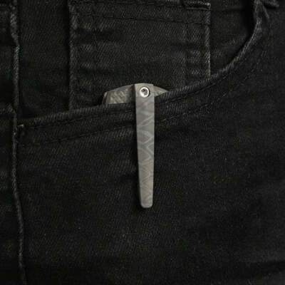 KB Fang Beadblast M390  ame Ano Ti with Diamond KB451B - KNIFESTOCK