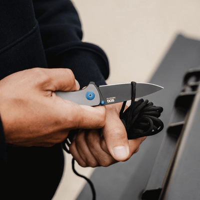 SOG TWITCH III / GUNMETALLGRAU + BLAU + SCHWARZ / BLISTERPACKUNG SOG-11-15-03-43 - KNIFESTOCK