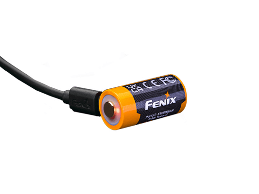 Fenix Akumulátor RCR123A s USB-C 800mAh (Li-Ion)  - KNIFESTOCK