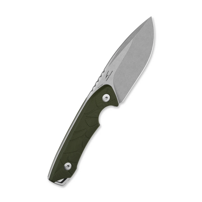 QSP Knife Tiny TOT 10Cr15MoV, stonewash,  OD green G10 QS169-B1 - KNIFESTOCK