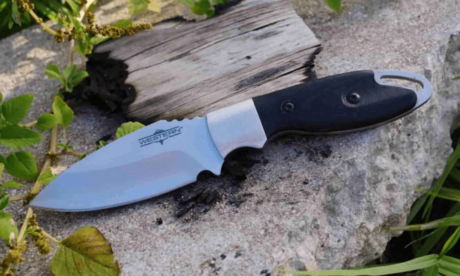 CAMILLUS KOTA / 8.25&quot; OVERALL / 3.25&quot; BLADE / 420SS / FULL TANG FIXED BLADE / BLACK G10 HANDLE / SHE - KNIFESTOCK