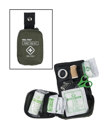 MIL-TEC First Aid Pack Mini Green 16025800 - KNIFESTOCK