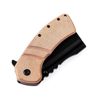 KANSEPT XL Korvid Brown Micarta, 154CM T1030A2 - KNIFESTOCK