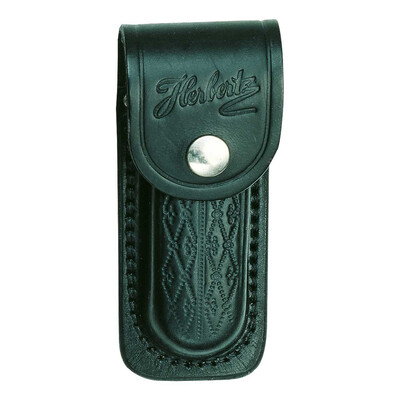 Herbertz pouzdro na nože 13 cm kůže 2657130 černá - KNIFESTOCK