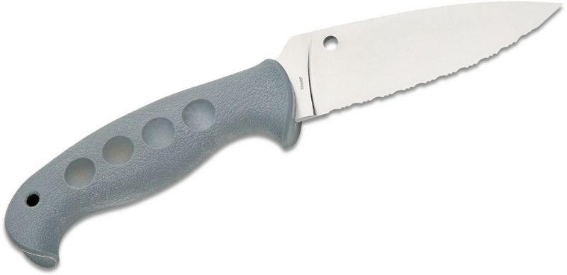 Spyderco TEMPERANCE GRAY FRN CPM CRUWEAR SERRATED - KNIFESTOCK