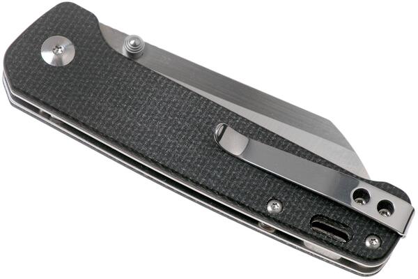 QSP Knife Penguin, Satin D2 Blade, Black Micarta Handle QS130-I - KNIFESTOCK