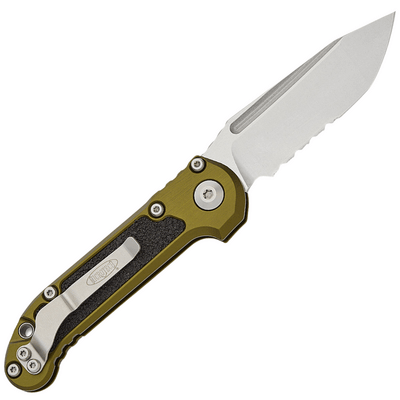 Microtech L.U.D.T.® T/E Gen III OD Green Stonewash Partial Serrated 1136-11OD - KNIFESTOCK