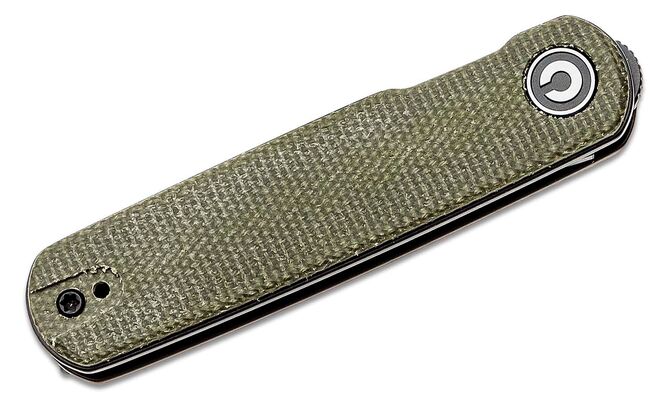 CIVIVI Lumi Zwart Stonewashed/Groene Micarta C20024-1 - KNIFESTOCK