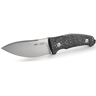 Viper NORDLYS Drop Point Satin N690Co, Carbon Fiber, Leather Sheath VT4046FC - KNIFESTOCK