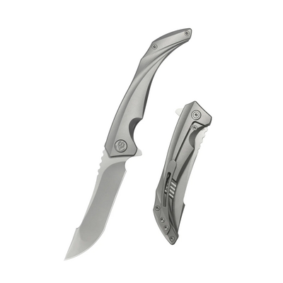 KB Cyrus Beadblast M390 Sandblast Ti KB387A - KNIFESTOCK