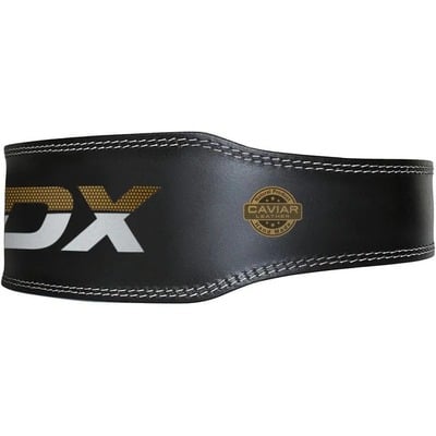 RDX BELT 4&quot; LEATHER BLACK GOLD S - KNIFESTOCK