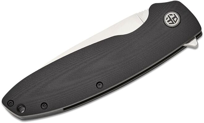 Petrified Fish PFB01 Terra Satin D2 Black G10 PFB01DS - KNIFESTOCK