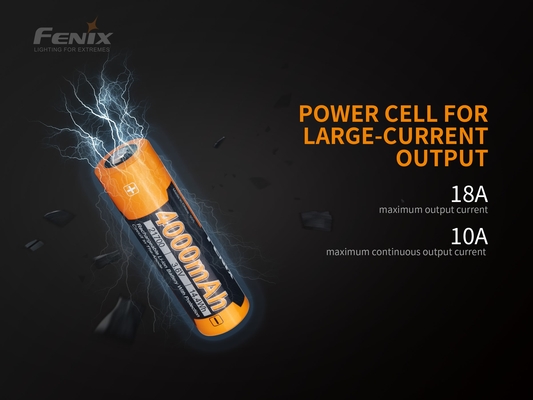 FENIX Li-Ion Battery 21700 4000 mAh FE21700P40 - KNIFESTOCK