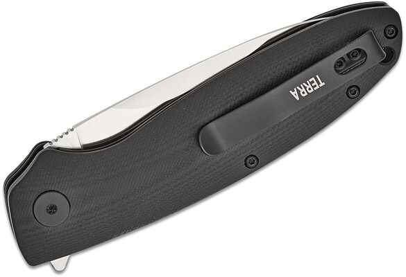 Petrified Fish PFB01 Terra Satin D2 Black G10 PFB01DS - KNIFESTOCK