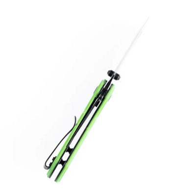 Kansept Korvid M Black TiCn Coated 154CM Grass Green G10 T2030A8 - KNIFESTOCK