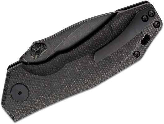 Petrified Fish PFP04 Havrog Black Stonewash K110 Black Micarta PFP04DMDW - KNIFESTOCK