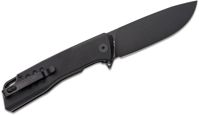Petrified Fish PFB02 Loco Black Stonewashed D2 Black G10 PFB02DDW - KNIFESTOCK