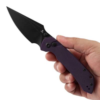 Tenable Knives Fenrir Blackwash 14C28N, Lila G10 - KNIFESTOCK
