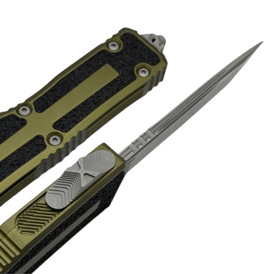 Microtech SCARAB II GEN III T/E APOCALYPTIC PART SERRATE OD GREEN 1279-11APOD - KNIFESTOCK