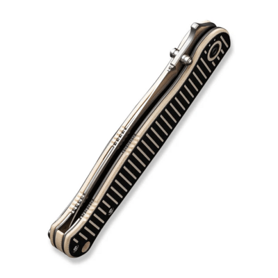 CIVIVI RS71 Milled Ivory / Black G10 HandleSatin Finished Nitro-V BladeLiner L - KNIFESTOCK