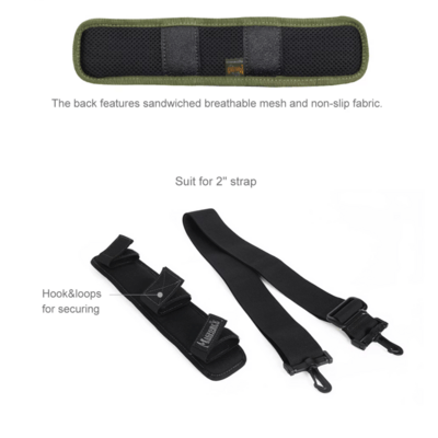 Magforce 2&quot; Shoulder Pad Black #MP0208B - KNIFESTOCK