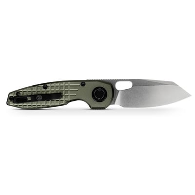 Vosteed Ankylo Elmax Stonewash, Olive Drab Aluminium A1918 - KNIFESTOCK