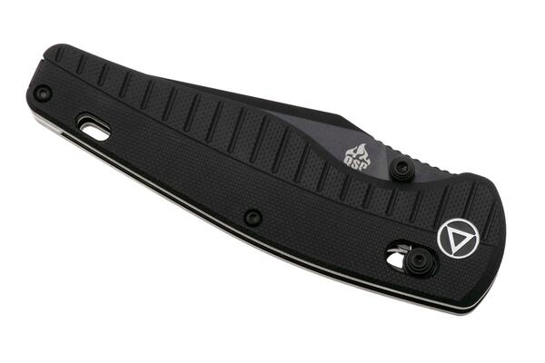 QPS Reptile 14C28N, nero, Manico: G10 Nero QS165-C2 - KNIFESTOCK