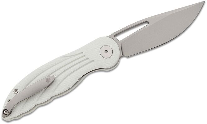 Petrified Fish PFE06 Nightingale Sand blasting14C28N White G10 PFE06WP - KNIFESTOCK