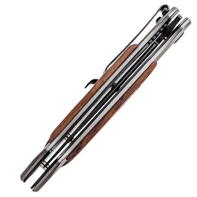 Magnum Starfighter XL Assisted 440A Aluminum w Cocobolo Wood Linerlock 06RY069 - KNIFESTOCK