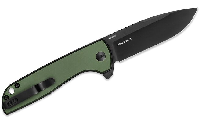 Oknife 154CM, Aluminium, OD Green Freeze (OD Green Aluminium Handle) - KNIFESTOCK