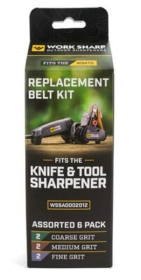 Work Sharp WORK SHARP Assorted Belt Kit, WSKTS - 1&quot; x 12&quot; WSSA0002012 - KNIFESTOCK