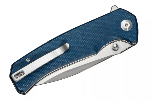 Sencut Skarnax SENCUT Blue Canvas Micarta HandleSatin Finished 9Cr18MoV BladeL - KNIFESTOCK