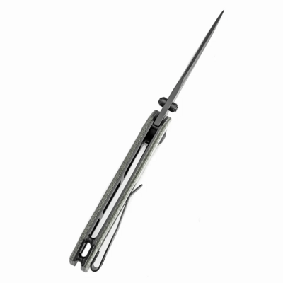 Tenable Fermi Grey TiCn Coated 14C28N Liner Lock T1122A4 - KNIFESTOCK